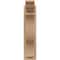 Ekena Millwork 5 1/2-in W x 12-in D x 24-in H Funston Trad Rough Cedar Woodgrain TimberThane Outlooker, Primed Tan OUTUR055X12X24FST04RCPR - alternate 5